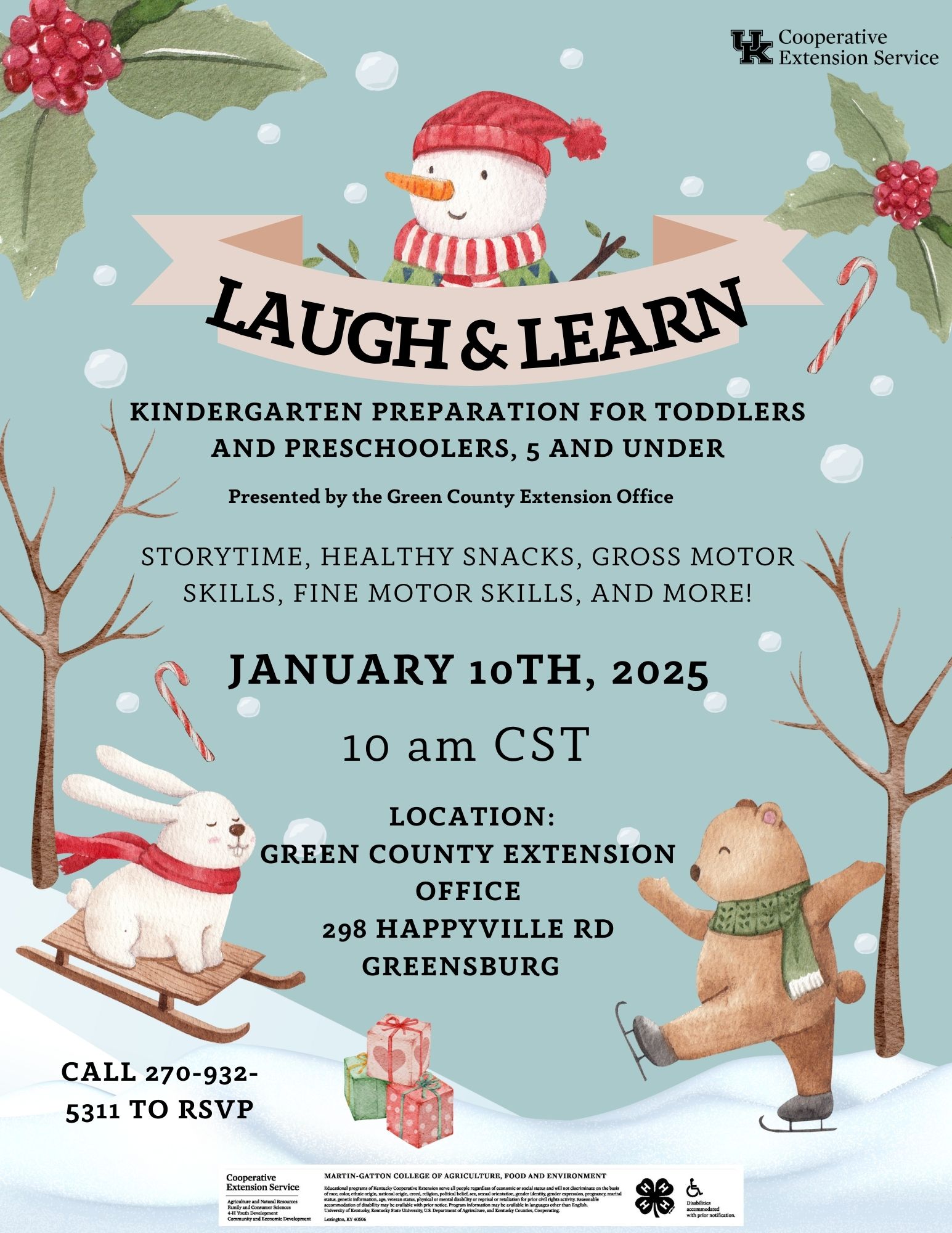 Laugh & Learn Flyer